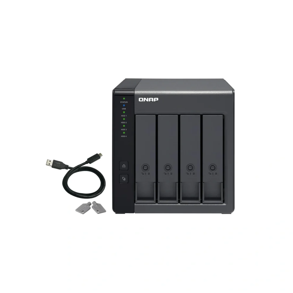 QNAP TR-004 4 Bay USB Type-C NAS Direct Attached Storage - Image 2
