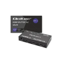 Qoltec Active HDMI Splitter 2 x HDMI 4K x 2K | 3.4Gb/s