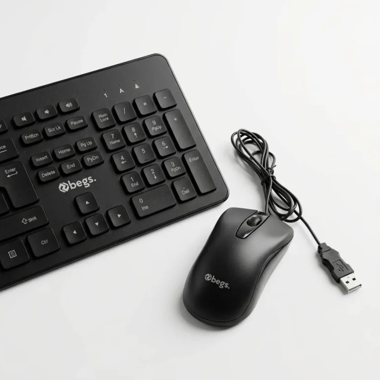 Set Tastier + Mouse Begs D5200 Wired Combo Black New