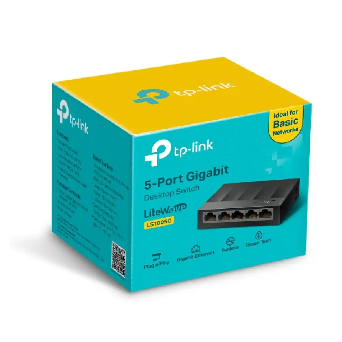 Tp Link 5-Port Gigabit
Desktop Switch (LS1005G) New