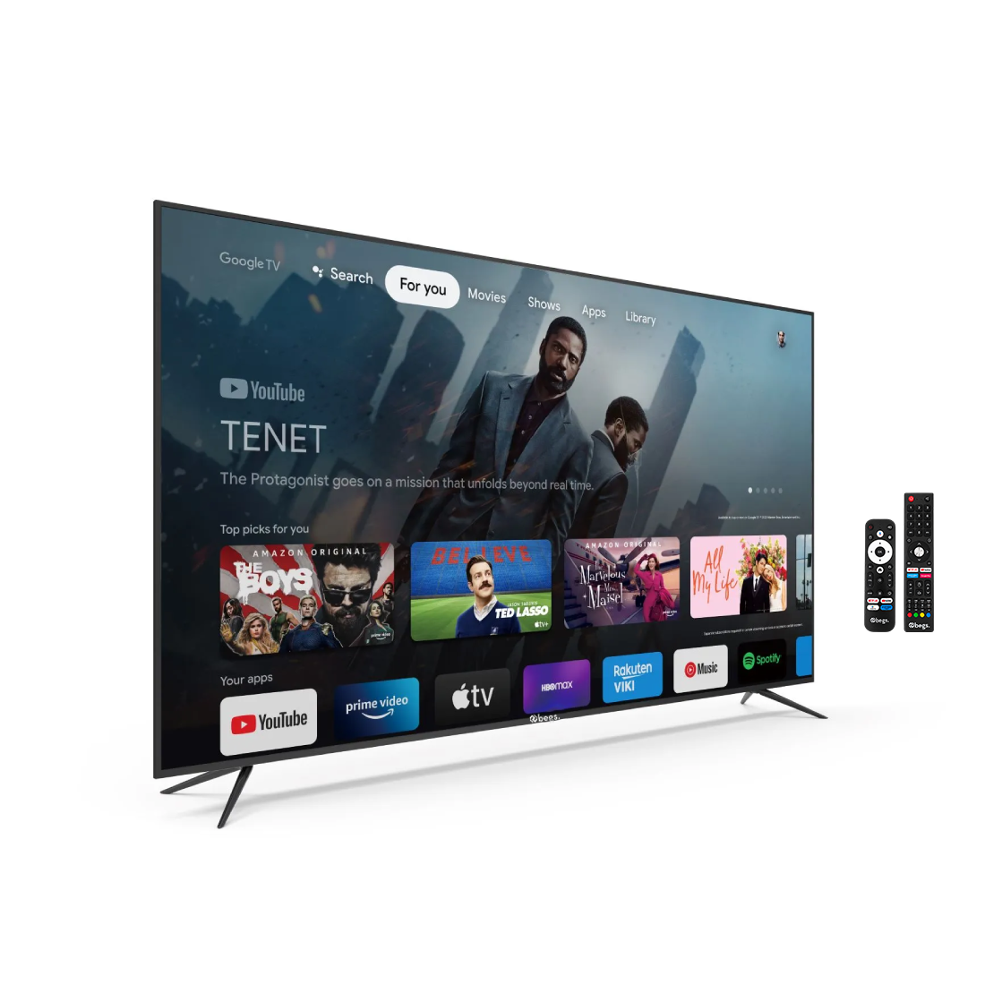 Begs 75" 4K UHD Android 14 Bluetooth Smart TV
